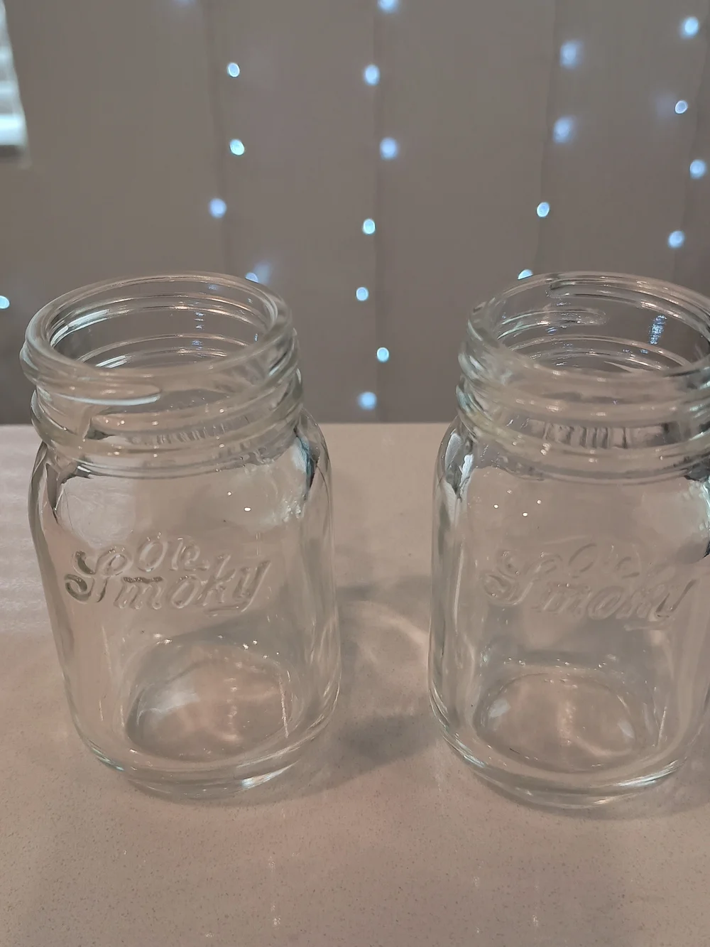 Set Of 2 Pre-Owned Ole Smoky Moonshine Mason Jars Shot Glasses * 2 Oz. Each Vase